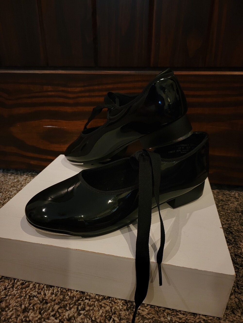 Theatricals Black Patent Tap Shoes